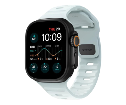 Pasek do smartwatchy Nomad Sport Strap Apple Watch 49/46/45/44/42mm Ice Blue Glow